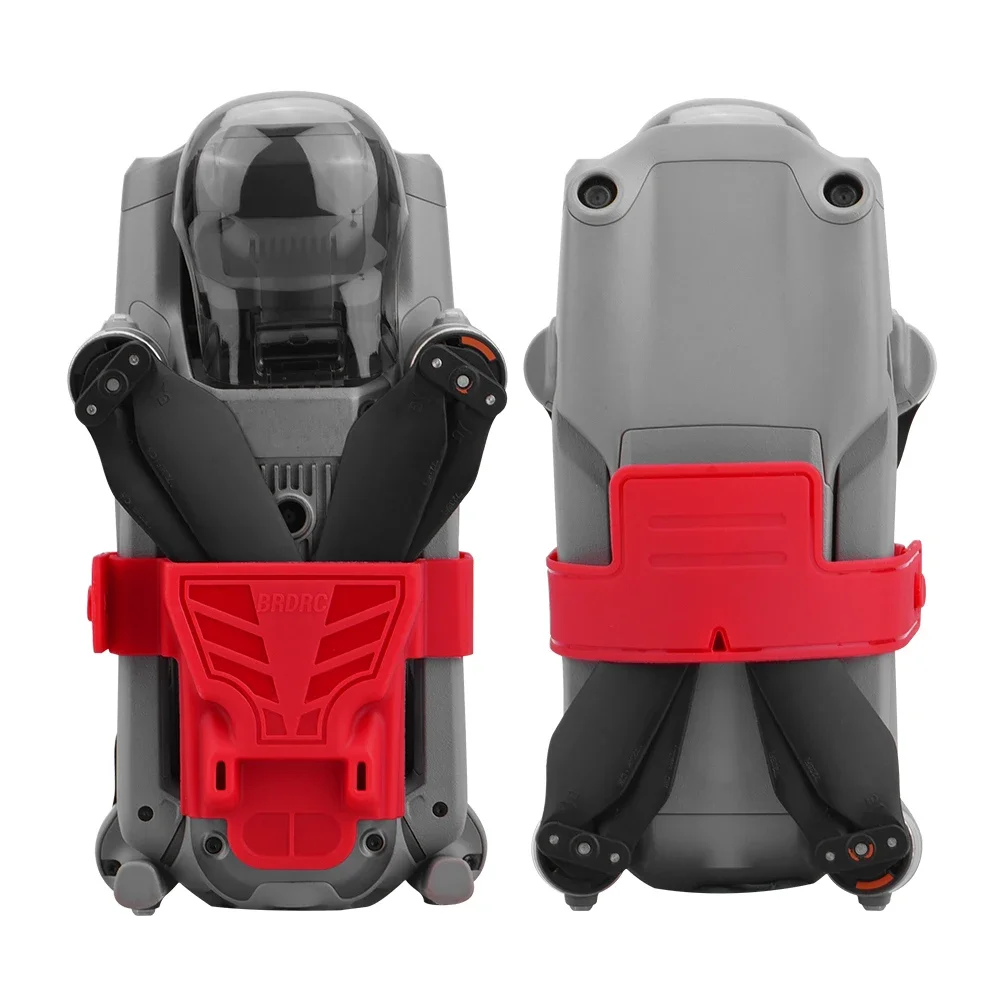 Vue rapprochée du stabilisateur d'hélices TPU souple gris clair, conçu pour DJI Air 2, avec texture antidérapante.