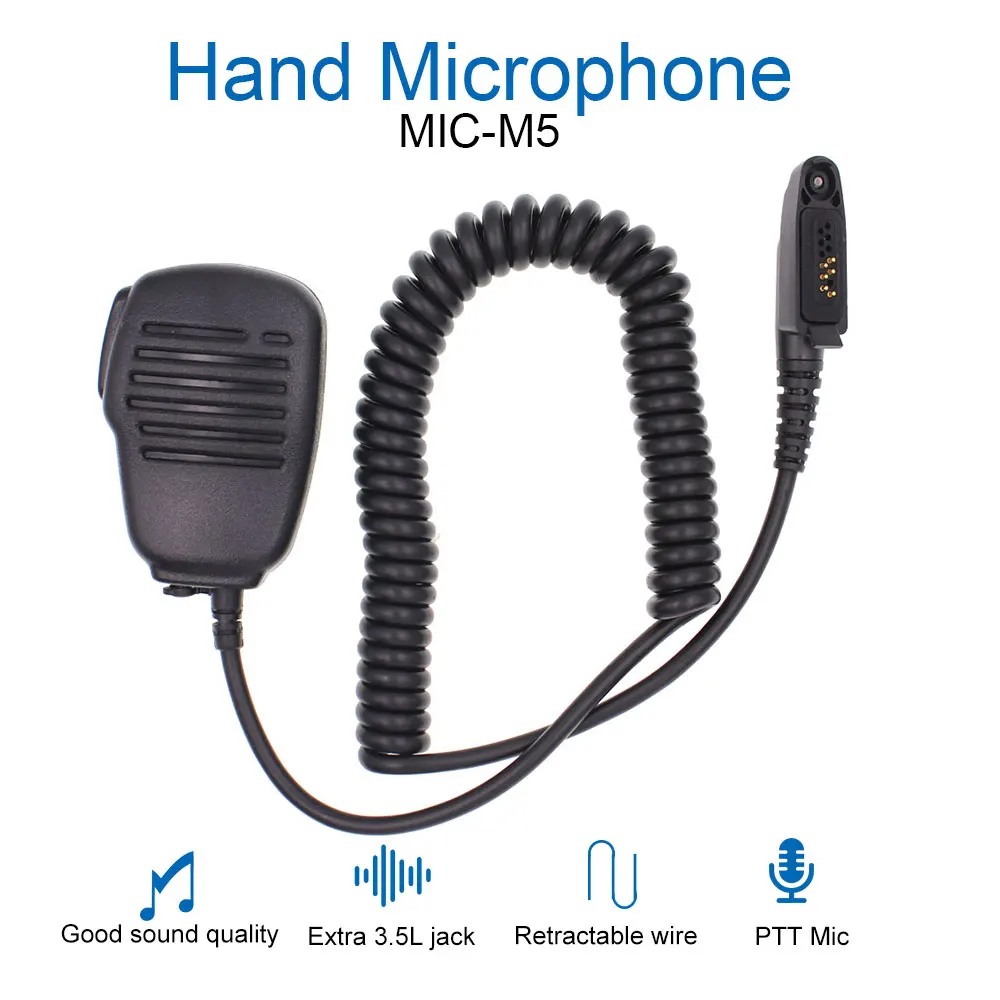 Anysecu Microphone For 4G Network Radio F25 P3 F50 A970S Android Mobile Phone GP328plus 338plus Walkie Talkie