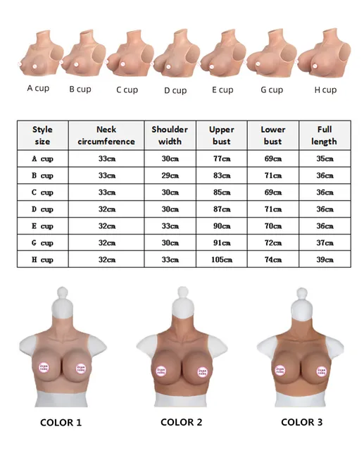 WANTES Silicone Breast Forms Prosthesis A/B Cup Light Beige