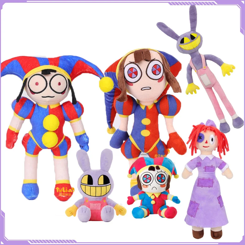 

Anime The Amazing Digital Circus Jax Plush Clown Toy Pomni Plushie Dolls Cartoon Doll Soft Stuffed Cute Kids Christmas Toys Gift