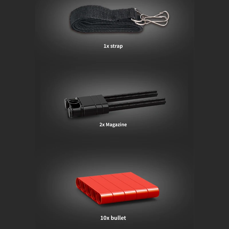 Mould King 14002 Block Gun Toys The MOC 98K Sniper Rifle Building