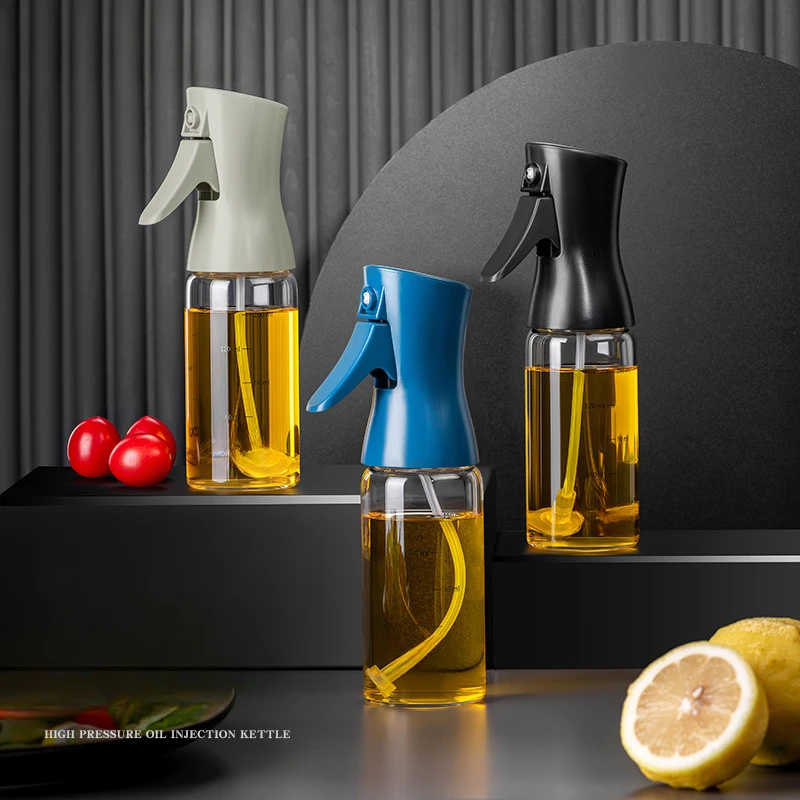 150/180ml Oil Spray Bottle Kitchen Baking Olive Oil Dispenser Camping BBQ Baking Salad Vinegar Soy Sauce Sprayer Containers