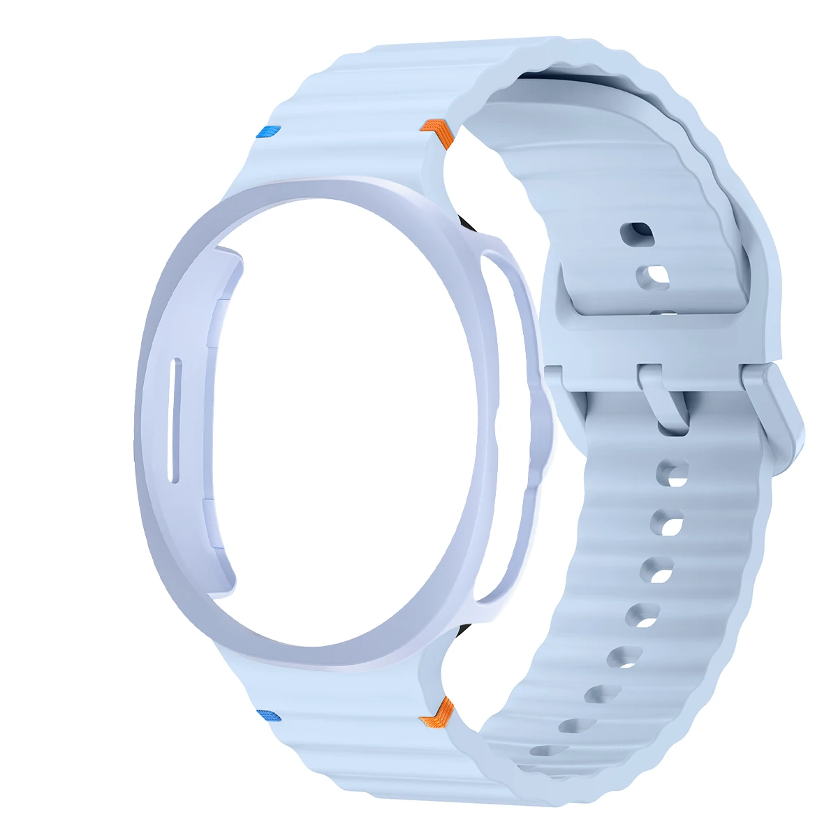 Silicone Band with Protective Case Cover