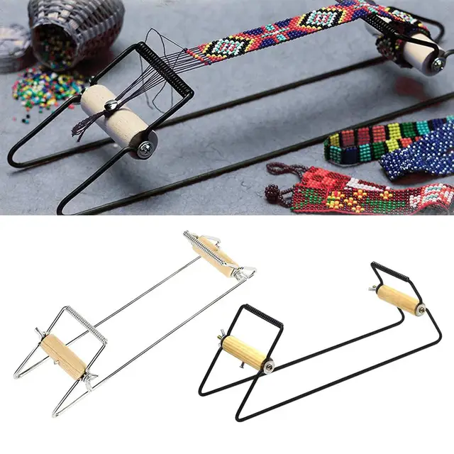 Telaio Per Perline Fai Da Te | Kit Tessitura Bracciali E Collane | Metallo Argentato | Per Principianti E Appassionati