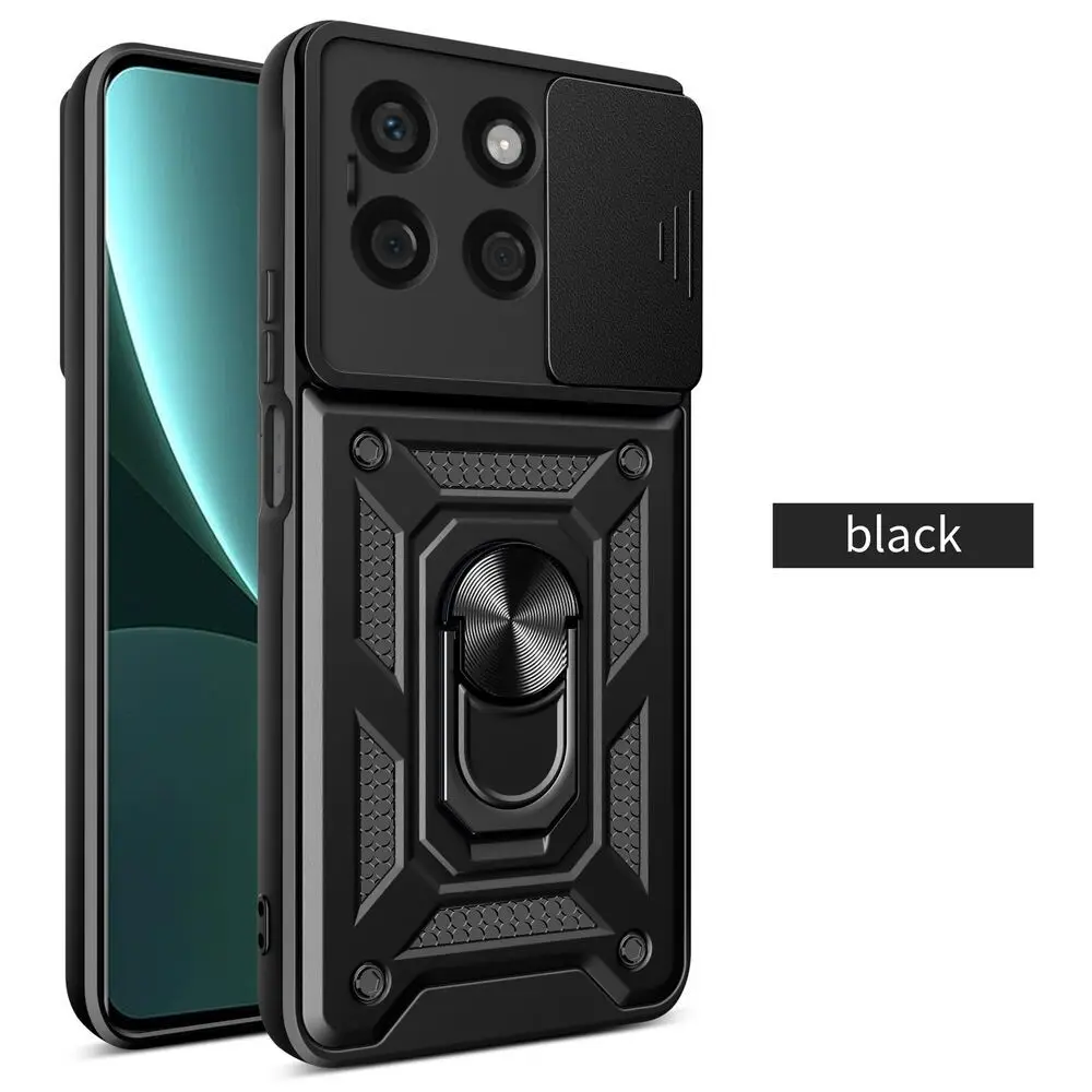 Enhanced Armor Case with Ring Magnetic Holder and Lens Protection