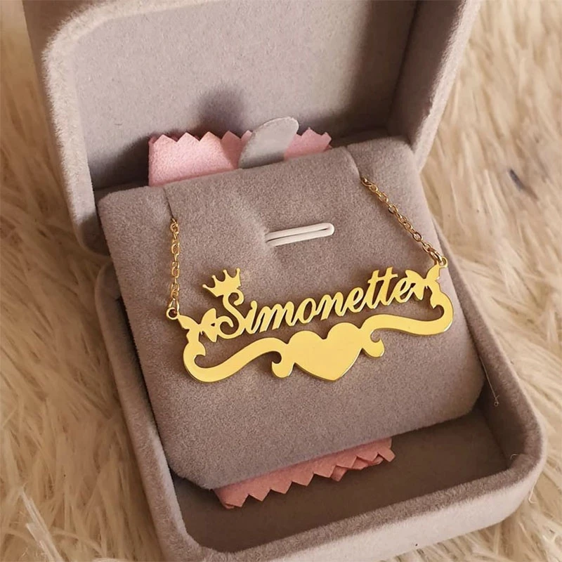 Custom Cute Butterfly Name Necklace 