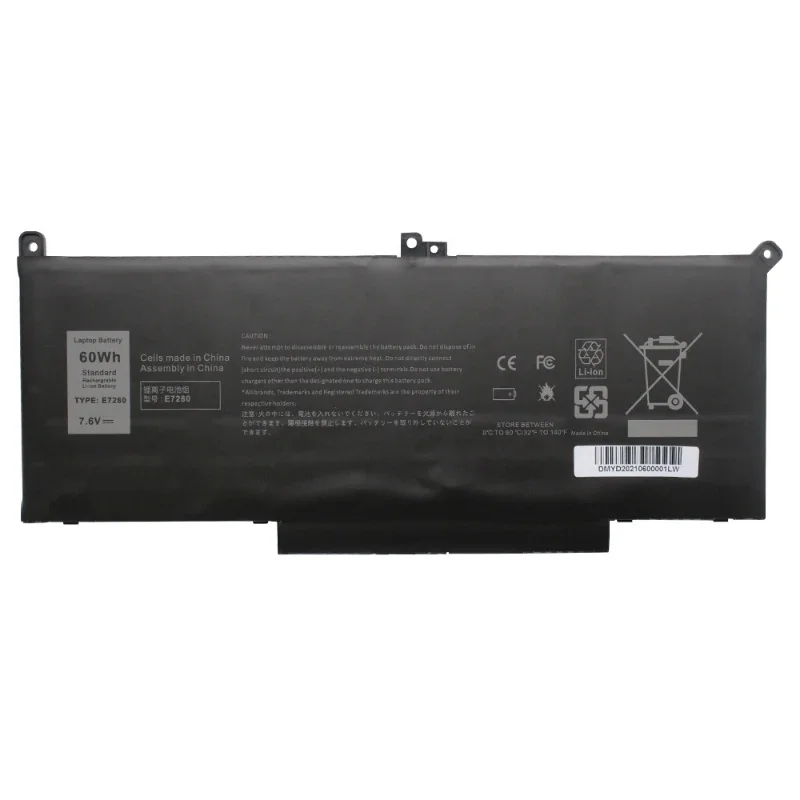 

Аккумулятор для ноутбука совместим с Dell Latitude E7480 E7490 E7280 12 7000 7280 7290 13 7000 7380 7390 14 7000 7480 7490 2X39G