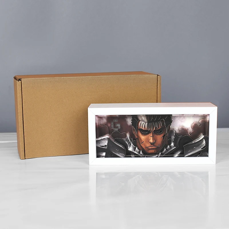 Japanese Anime Light Box Eyes Paper Cut Led Picture Anime Shadowbox Mood Light Night Lamp Table Lamp For Bedroom Gift Birthday