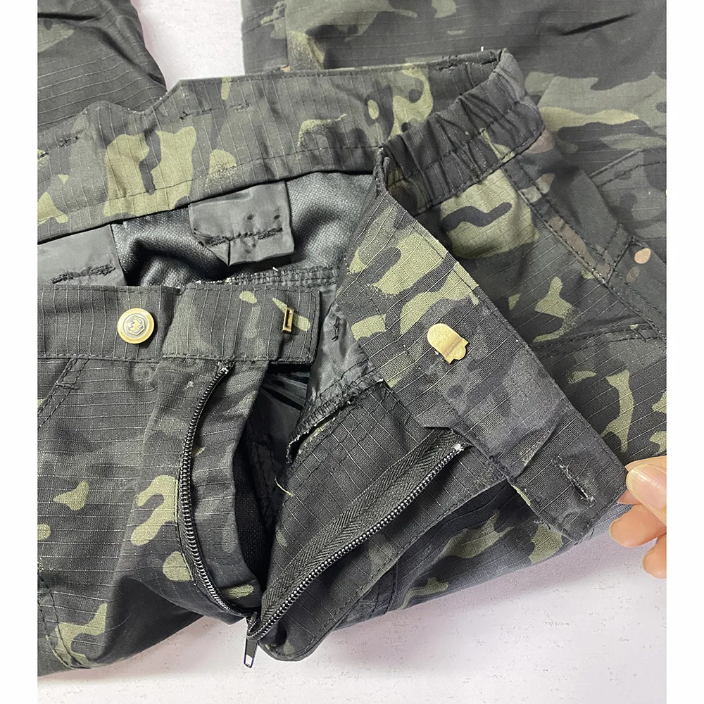 Pantalon tactique Cargo imperméable pour hommes, léger, Camouflage, militaire d'extérieur, multi-poches, pantalon de Combat de l'armée de chasse