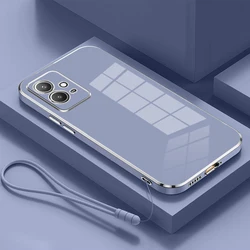 Luxury Square Plating Shockproof Silicone Phone Case Back Cover s for Vivo Y75 5G (Gs6D grey)