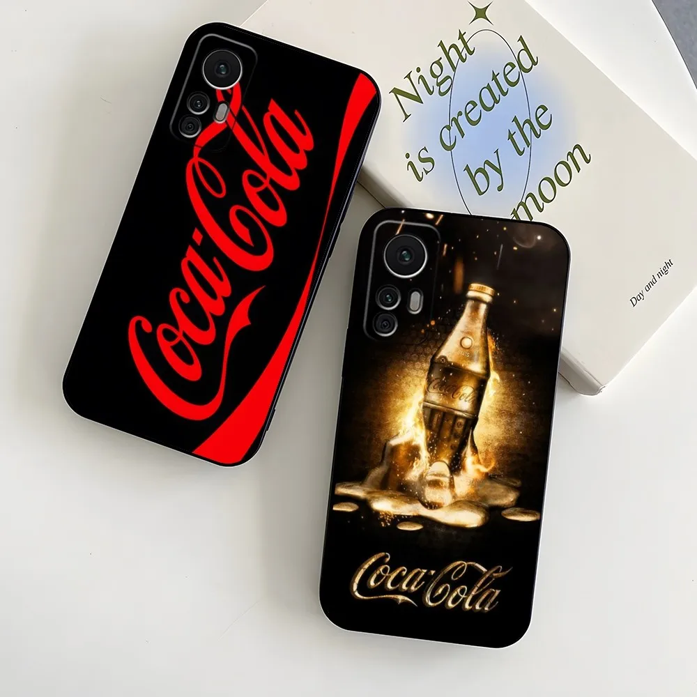 C-Coca-Fashion Cola Phone Case for Xiaomi 8 9 11 9T 12 14 13 11T 11X 9SE 11i Lite Ultra Note10 Poco F3 M4 GT Pro Back Cover
