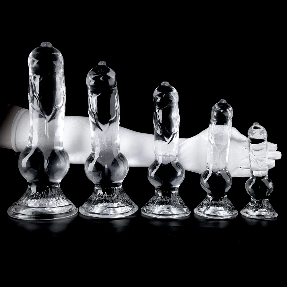 Soft Jelly Dildo Realistic Animal Penis Suction Cup Big Dog Dick Anal Plug Adults Female Masturbator Lesbian Sex Toys sex toys