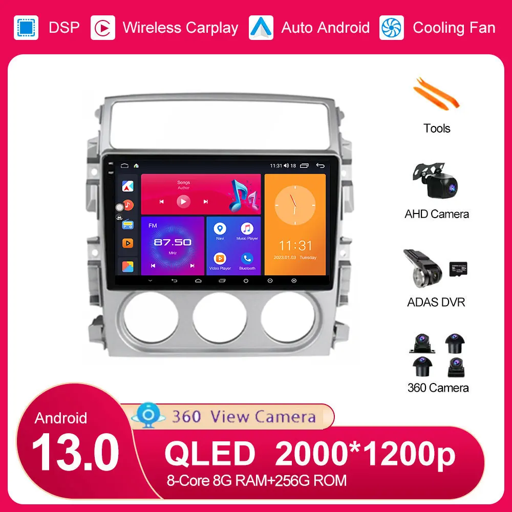 

For Suzuki Liana 2004-2008 Wireless Android 13 Logger Autoradio GPS Navigation SD Card Colorful Light