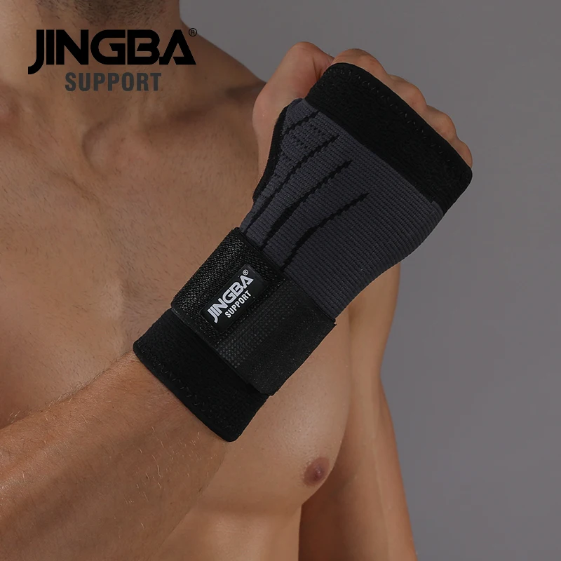 JINGBA SUPPORT 1 PCS Weightlifting Wrist Straps Support Protective Boxing Hand Wraps Wrist Brace Joint Protector Dropshipping