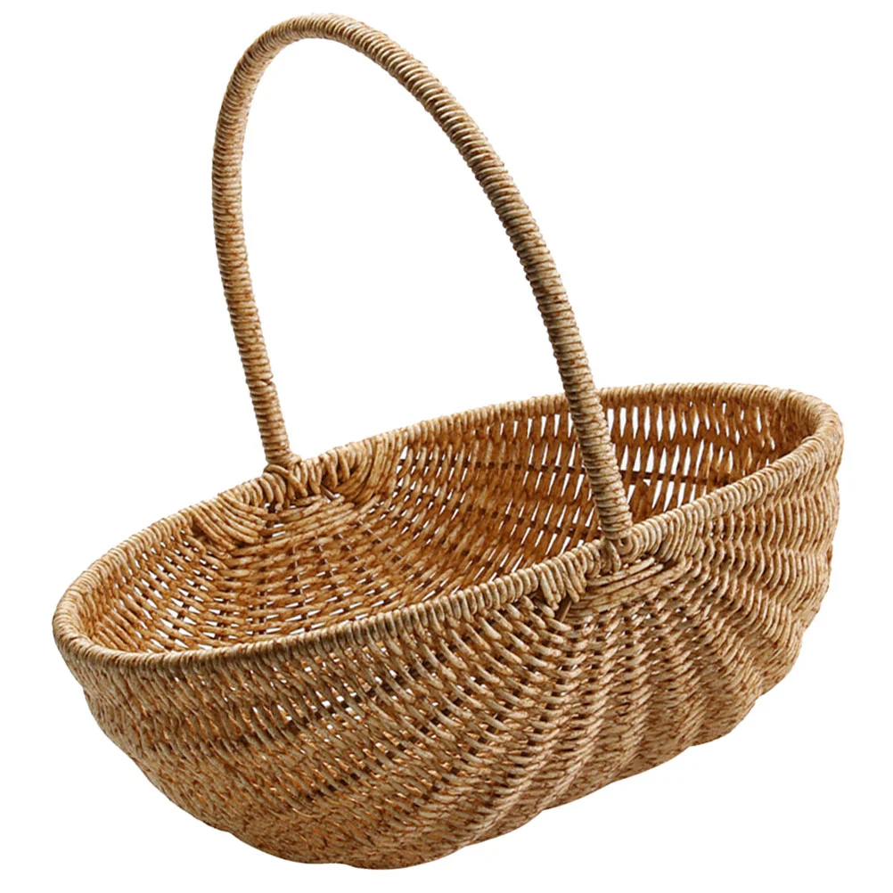 

Food Seagrass Storage Plant Foods Picking Travel Woven Wicker Bread Seagrass Storage Plant Foodss Plastic Rattan Breads Storage