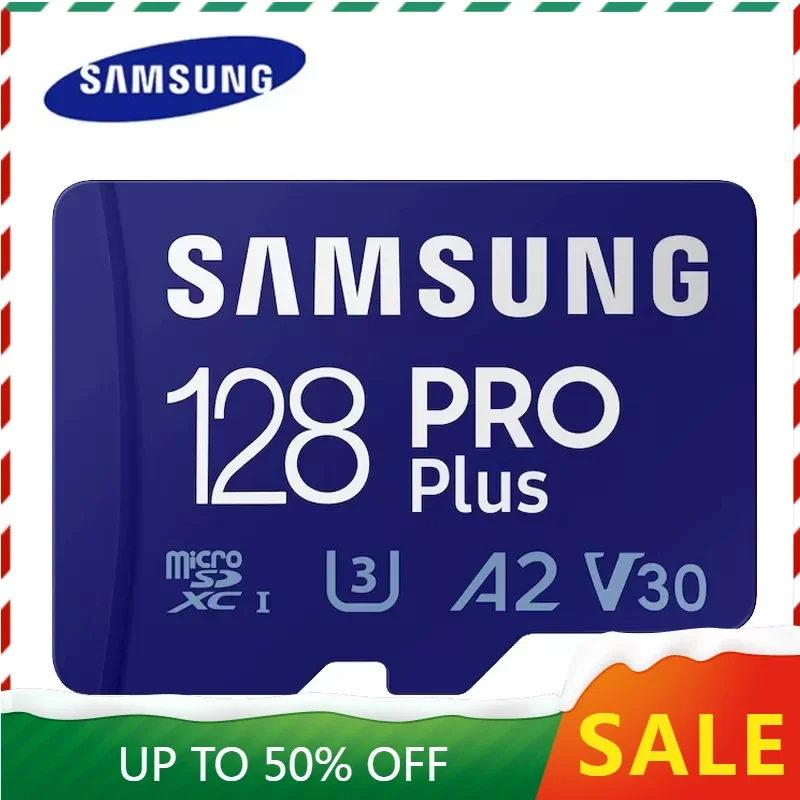 Samsung карта памяти PRO Plus, 128 ГБ, 256 ГБ, 512 ГБ, 160 Мб/с, C10 U3 V30 Micro SD A2 SDXC 4K