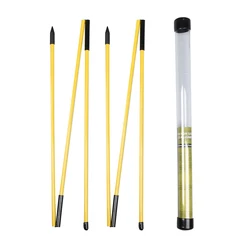 Colorful Collapsible Golf Alignment Sticks - Swing Training and Putting Aid (Yellow)