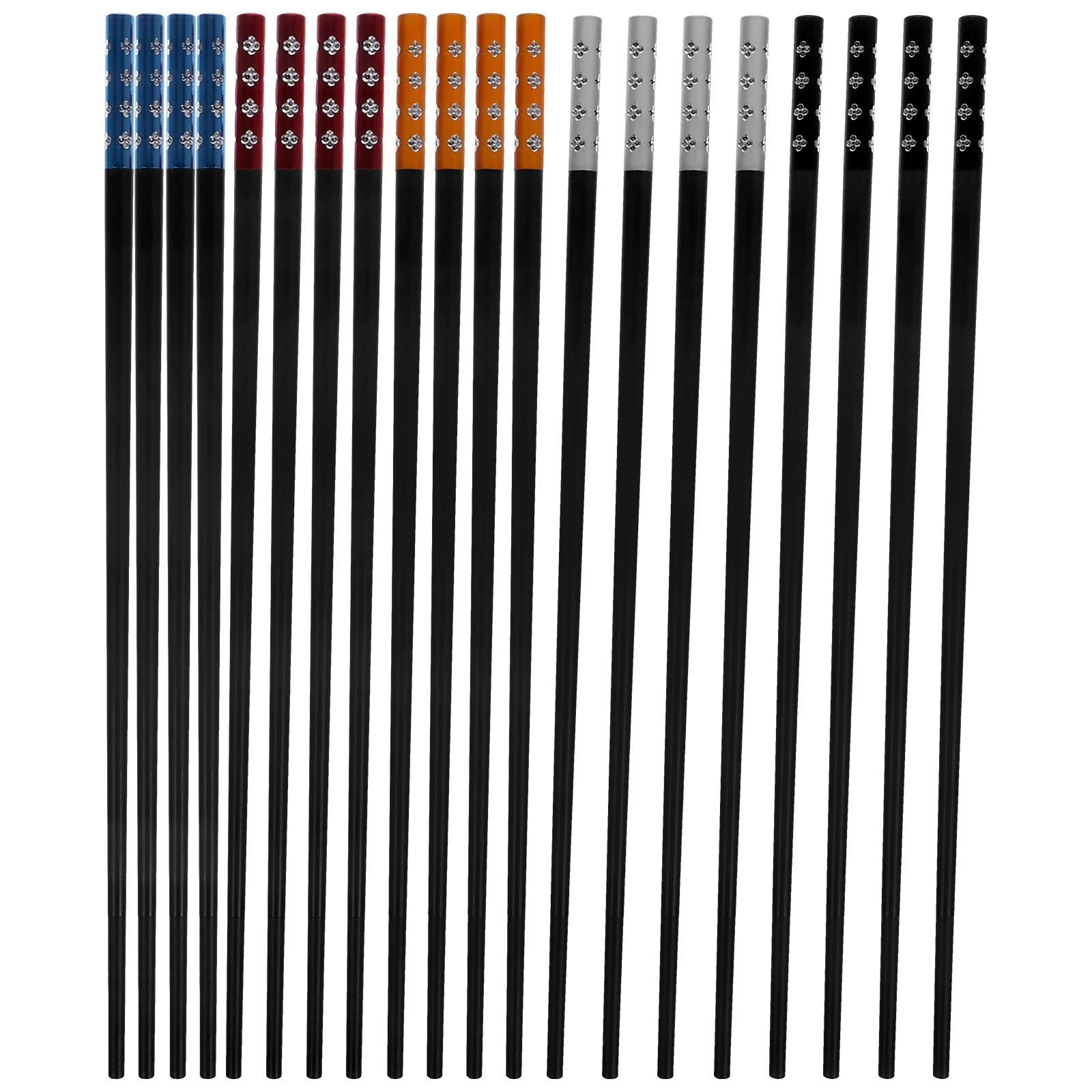 

10 Pairs of Reusable Chopstick Alloy Chopsticks Adult Chopsticks Metal Eating Chopsticks Tool