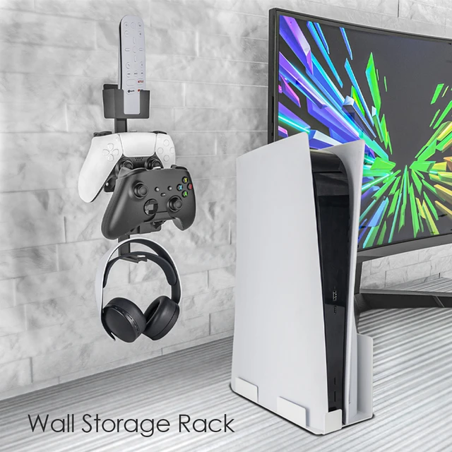 Support de montage mural de console de jeu compatible avec Xbox Series X,  support de rangement en métal Support de rack hôte