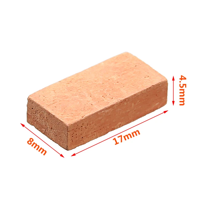 100 Pcs Miniature Bricks Clay Brick Models Micro Landscape Brick Model Sand  Table Decor 