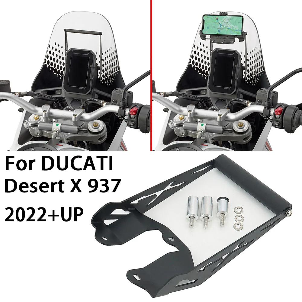 

Motorcycle GPS Smart Phone Navigation Mount Mounting Bracket Adapter Holder Brand For Ducati Desert X DesertX 937 2022 2023