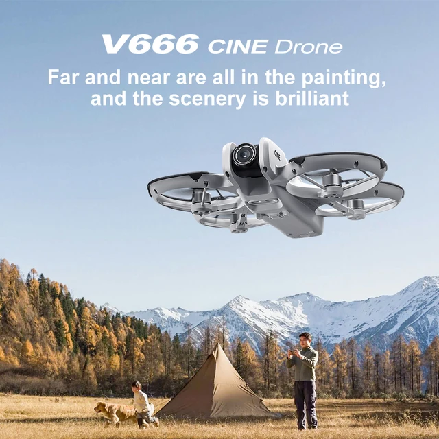 Lenovo V666 Mini Drone 4K Professional Aerial 8k Dual Camera Intelligent obstacle avoidance  Brushless Quadcopter Kid RC Toys 2