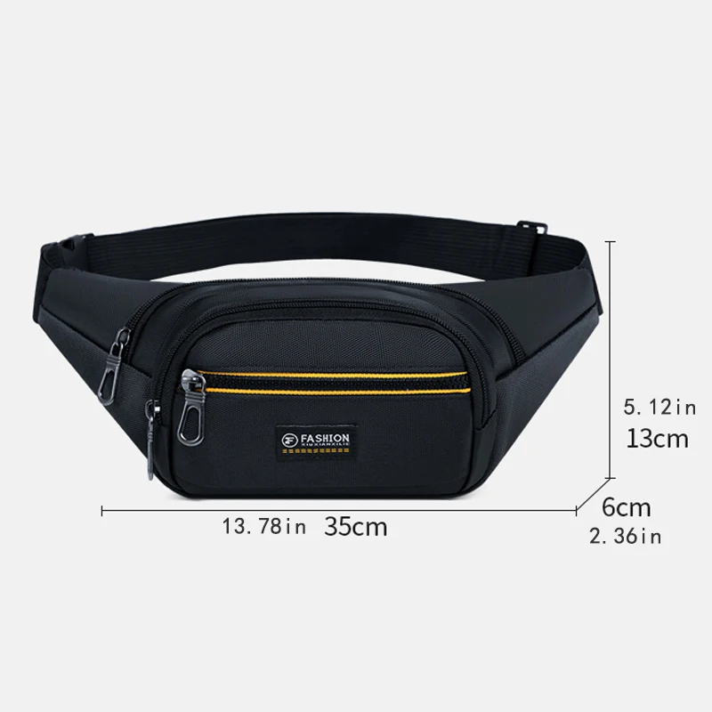 1 men's and women's waist bag, adjustable shoulder strap, suitable for running, travel, daily use, hiking, multifunctional outdo