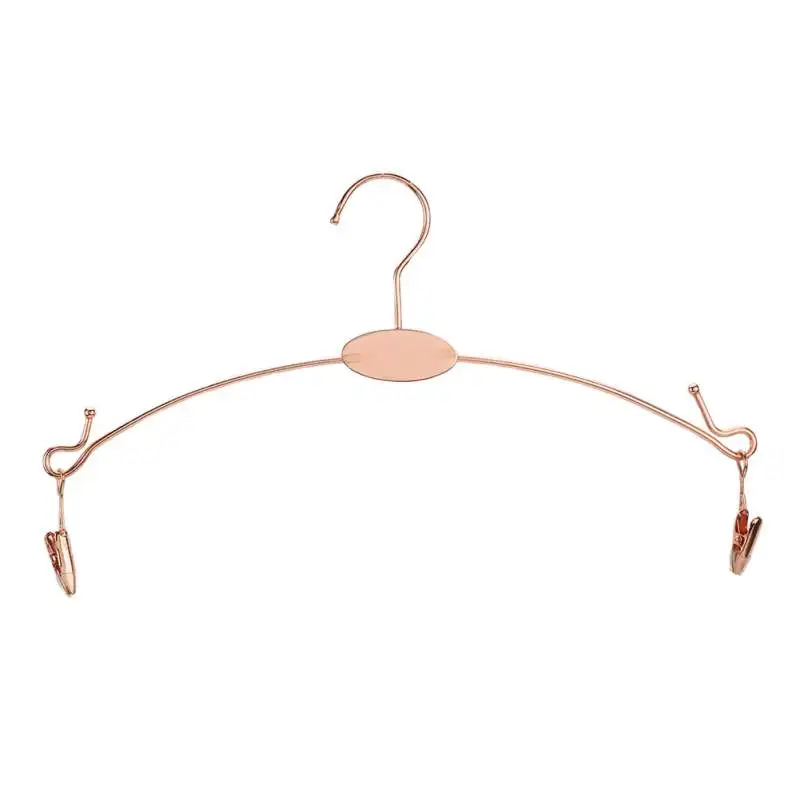 Metal Plated Inner Hanger with Clips, Bra Clips, Socks, Panty Racks, Home Drying Clothes, Display Hangers for Store 6