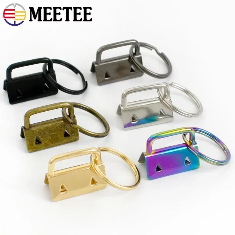 10Pcs 20/26/32mm Webbing Belt Metal Tail Clip Buckle Strap End Lock Clasp Wallet Keychain O Ring Buckles Stopper Hooks