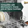 Double Burner Griddle, Compatible with All Cooktops, Oven-Safe up to 500ºF, Metal-Utensil Safe 4