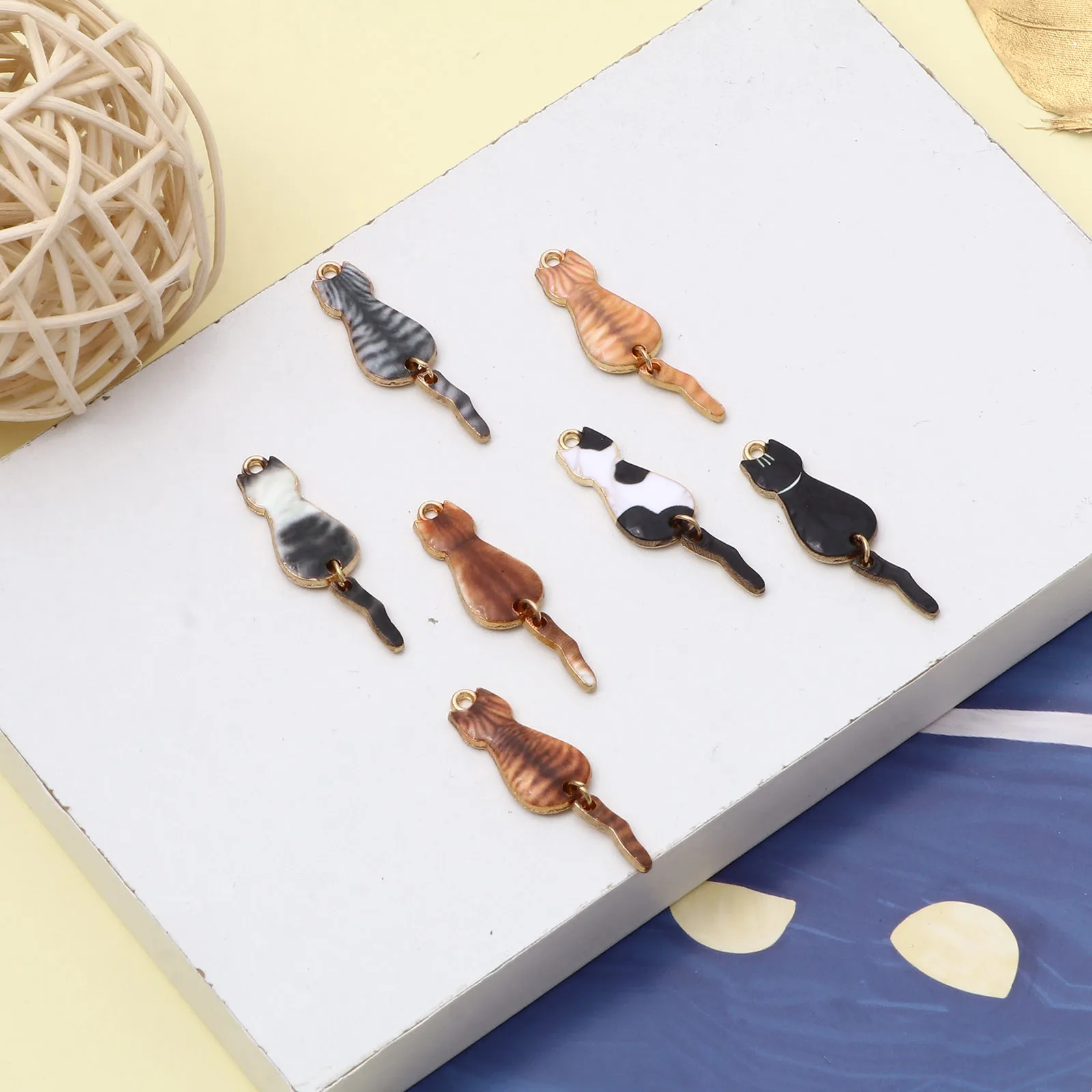 Ϳ Ʈ   ŷ Ʈ,  ÷ ݼ  Ƽ ÷   Ͱ, DIY  , 3.5cm x 1cm, 10PCs