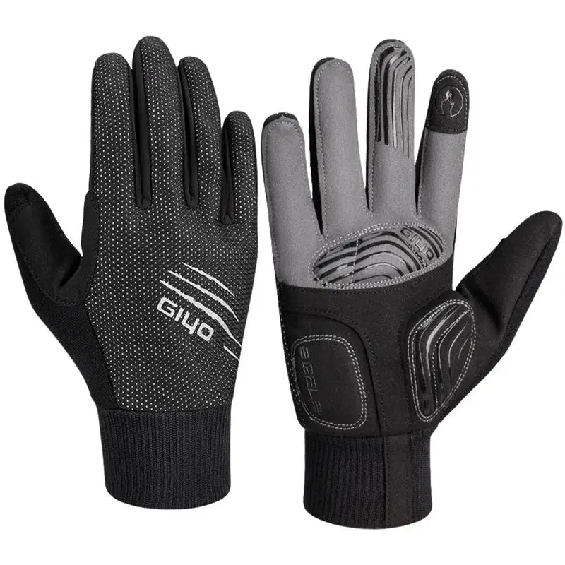 

Winter Cycling Gloves For Men Breathable Biking Gloves With Touch Screens Anti-Slip Thermal Biking Gloves For Cycling Hiking