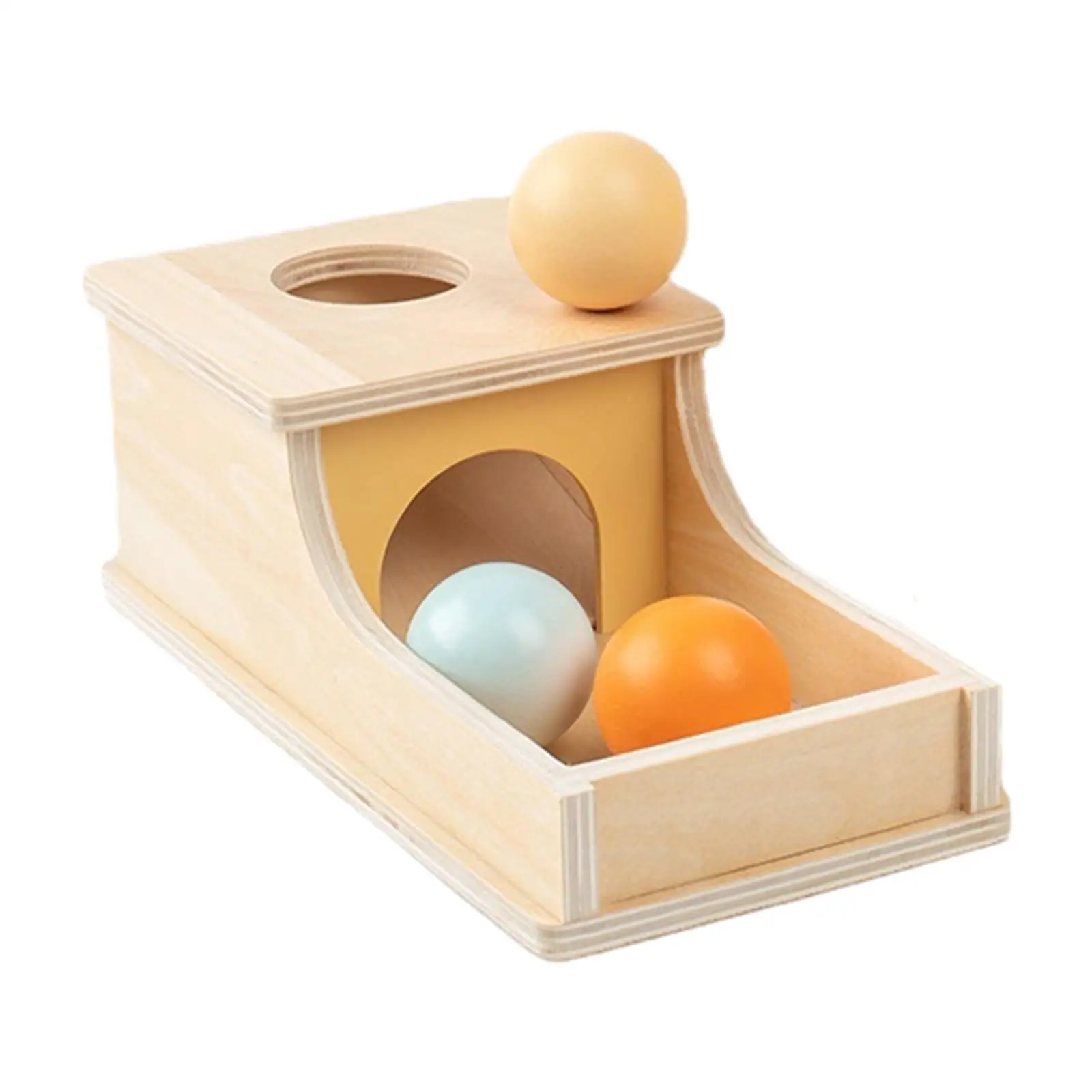 

Wooden Object Permanence Box Educational Toy Preschool Learning Toy Montessori Toys for Children Babies Toddlers 1 Year Old Kids