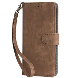 Elegant Protective Leather Magnetic Phone Case - Business Edition for OPPO A5 5G Global (Brown)