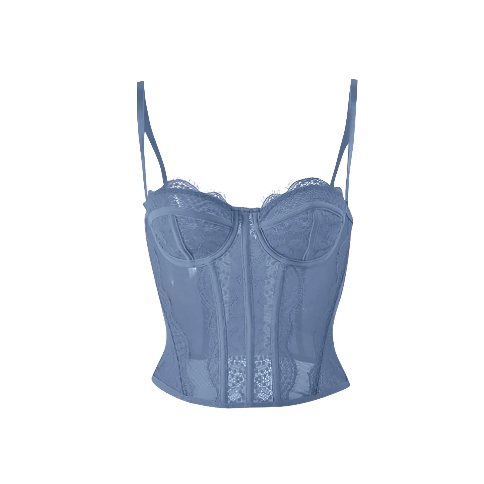 Description Picture 6 of itemCorset Top Bustier Sexy Women Plus Size Overbust Corselet Blouse Lace Gothic Vintage Fashion Medieval Sexy Camisole Body Shaper