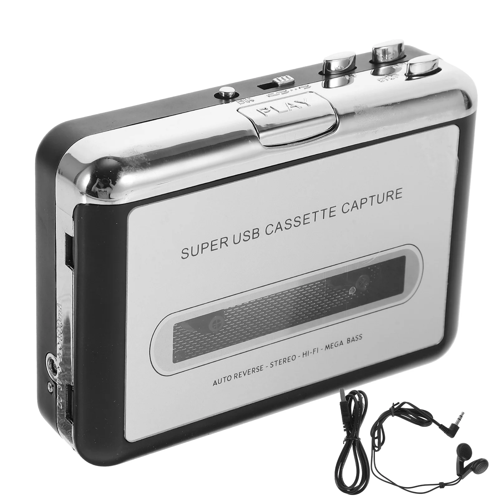 Cassette Player Tape to MP3 Converter USB Portable Audio Capture