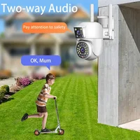 Caméra de sécurité extérieure étanche IPC360 HOME 4K 8MP, caméra de surveillance audio bidirectionnelle, écran pour touristes, WiFi PTZ 2K 4MP 4