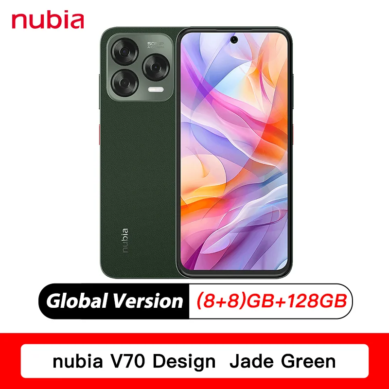 Nubia V70 Design Global Version Mobile Phone 50MP Camera 6.7'' HD+