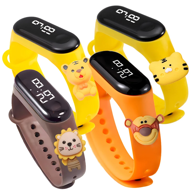 Kids' Favorite Animal-Themed Electronic Digital Watches - Fun Birthday Gift