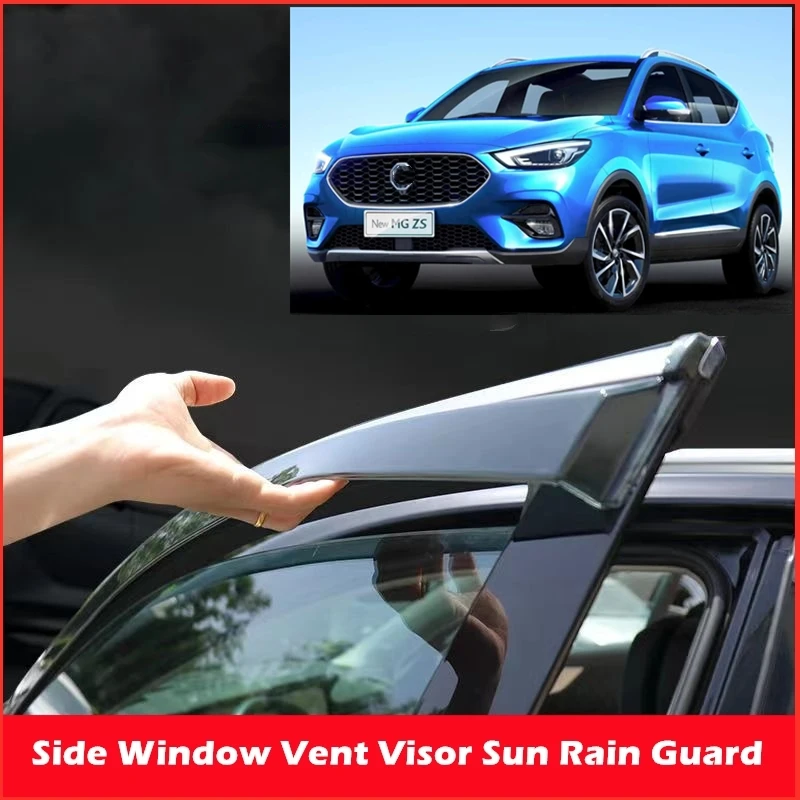 Side Window Visors Wind Deflectors Rain Guard For MG ZS HS Vent Visor