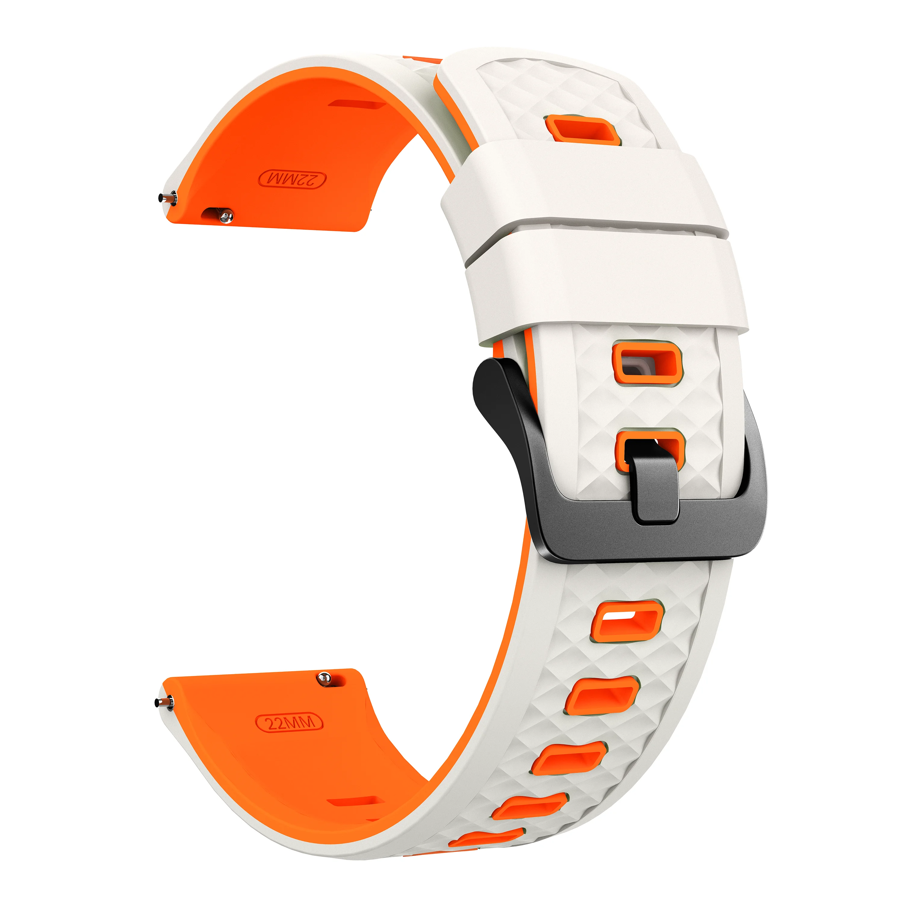 Waterproof Silicone Watch Strap, 22mm - Versatile and Durable Wristband Bracelet Accessory