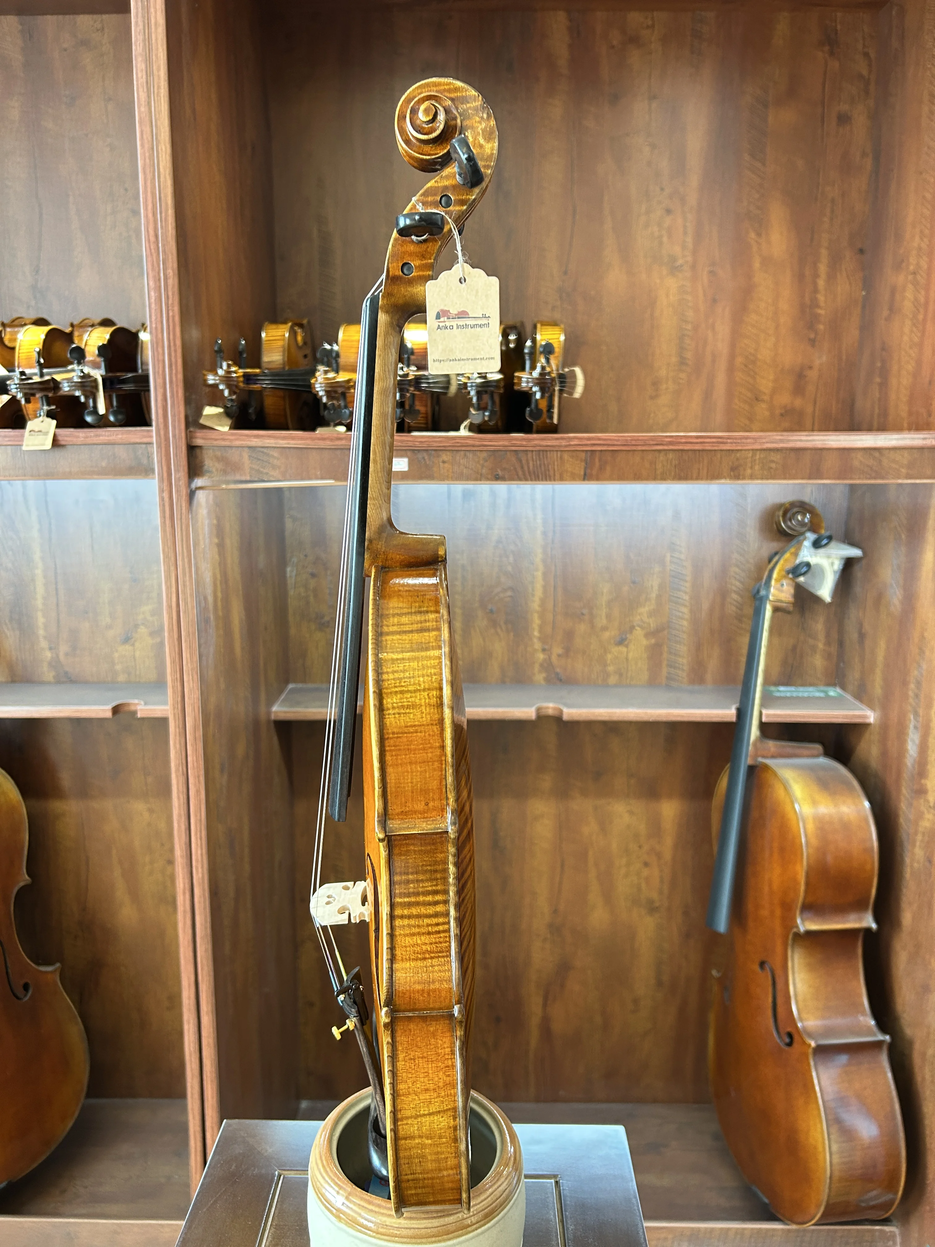 Anka Instrument Guarneri Model Violin Flamed Handmade Violin Violino Musical Instrument 바이올린 Violon HH-36
