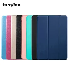 Tablet Case For Samsung Galaxy Tab A8 10.5 2021 SM-X200 SM-X205 X200 X205 Trifold PU Leather Stand Flip Cover + Tempered Glass