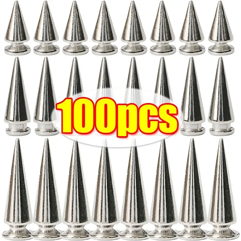 20/14/10MM Silver Rivets Round Cone Spikes DIY Punk Cone Studs Shoes Clothing Garment Double Cap Nail Rivet Handcraft Supplies 20/14/10MM Silver Rivets Round Cone Spikes DIY Punk Cone Studs Shoes Clothing Garment Double Cap Nail Rivet Handcraft Supplies