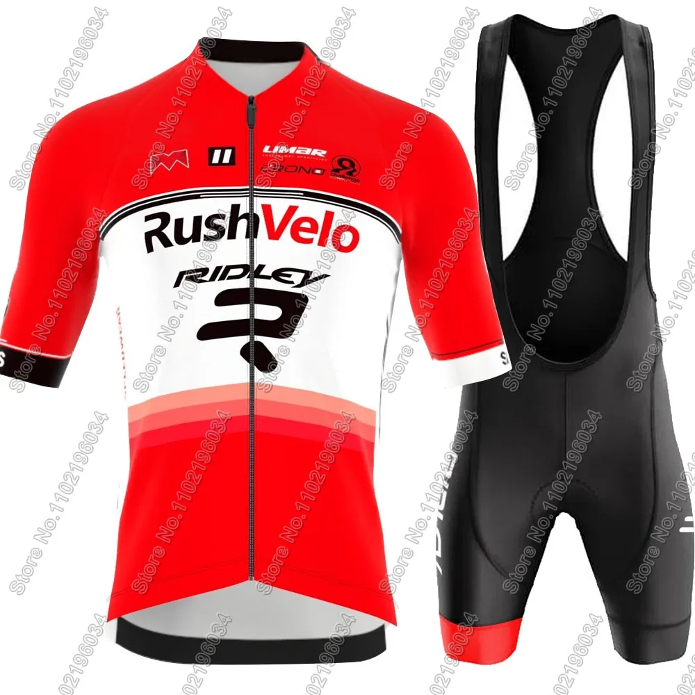 Retro team 2024 Ridley Cycling Jersey Set Summer Bicycle Men New Zealand Clothing Road Bike Shirts Suit Bicycle Bib Shorts MTB 2