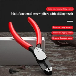 Rust - Resistant Screw and Wire Removal Pliers (Red)
