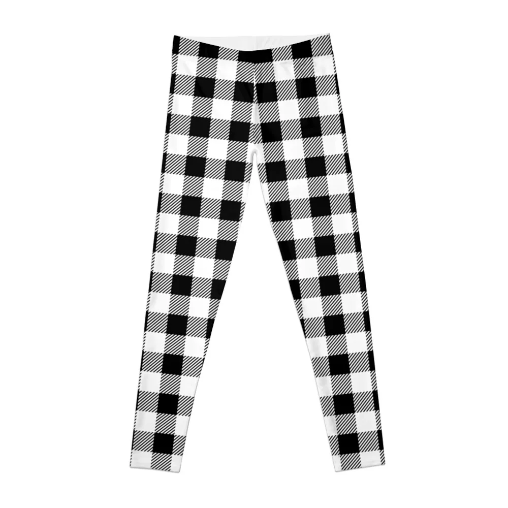 

Plaid (white/black) Leggings legings for fitness Sports pants woman Womens Leggings