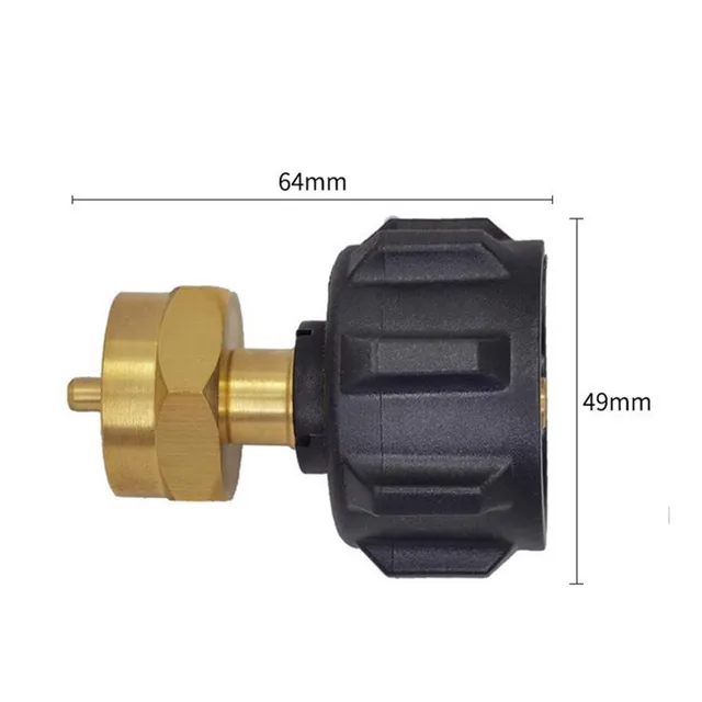 Bbq Propán Tartály Újratöltő Adapter Szerelvények Kültéri Kemping Qcc1 Szabályozó Szelep Propánhenger 1 Lb Újratöltési Csatlakozó - Image 5