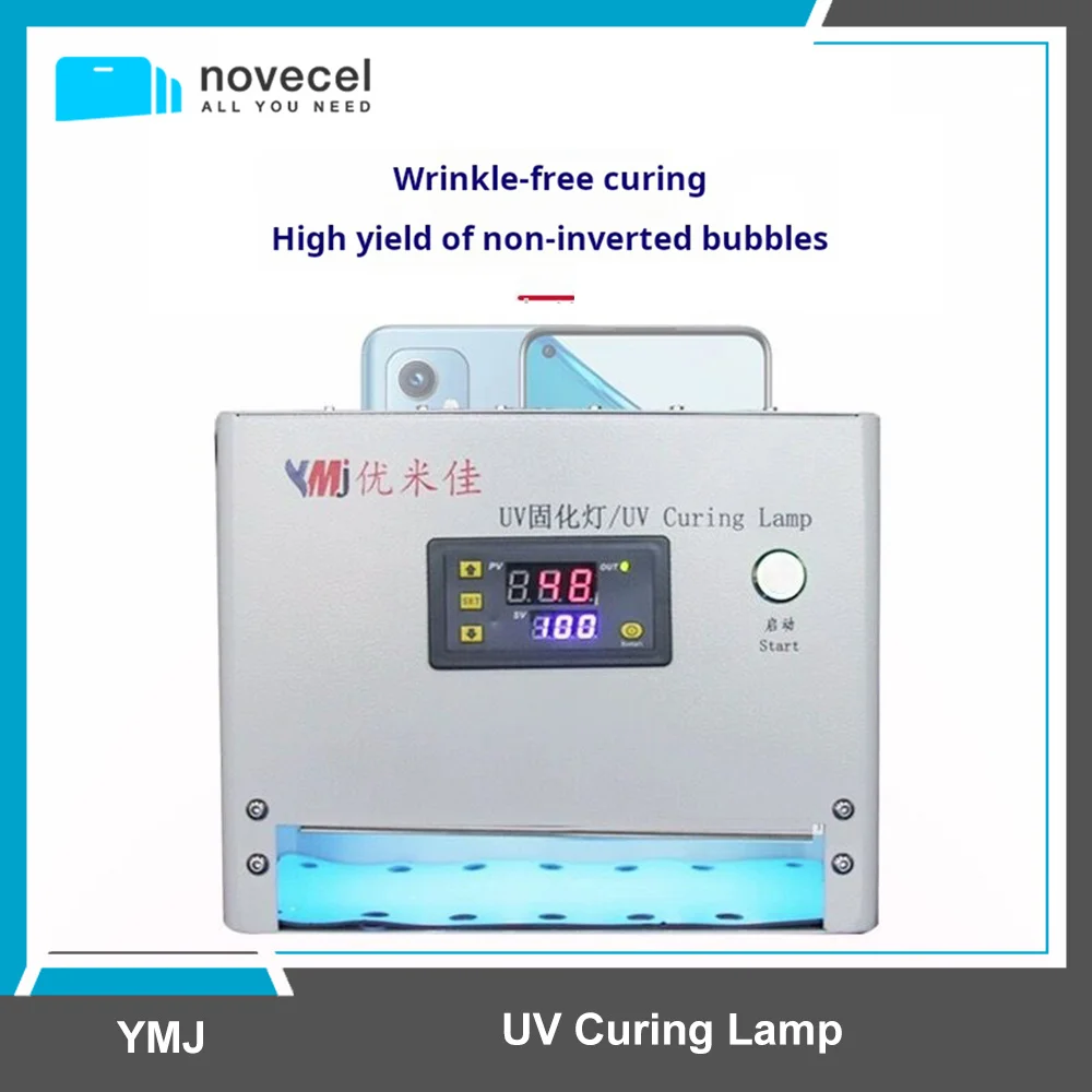 

YMJ Drawer LED UV Curing Light Lamp Box With Timer for Mobile Phone Repair Curved Screen LCD OCA Glue Curing Tools