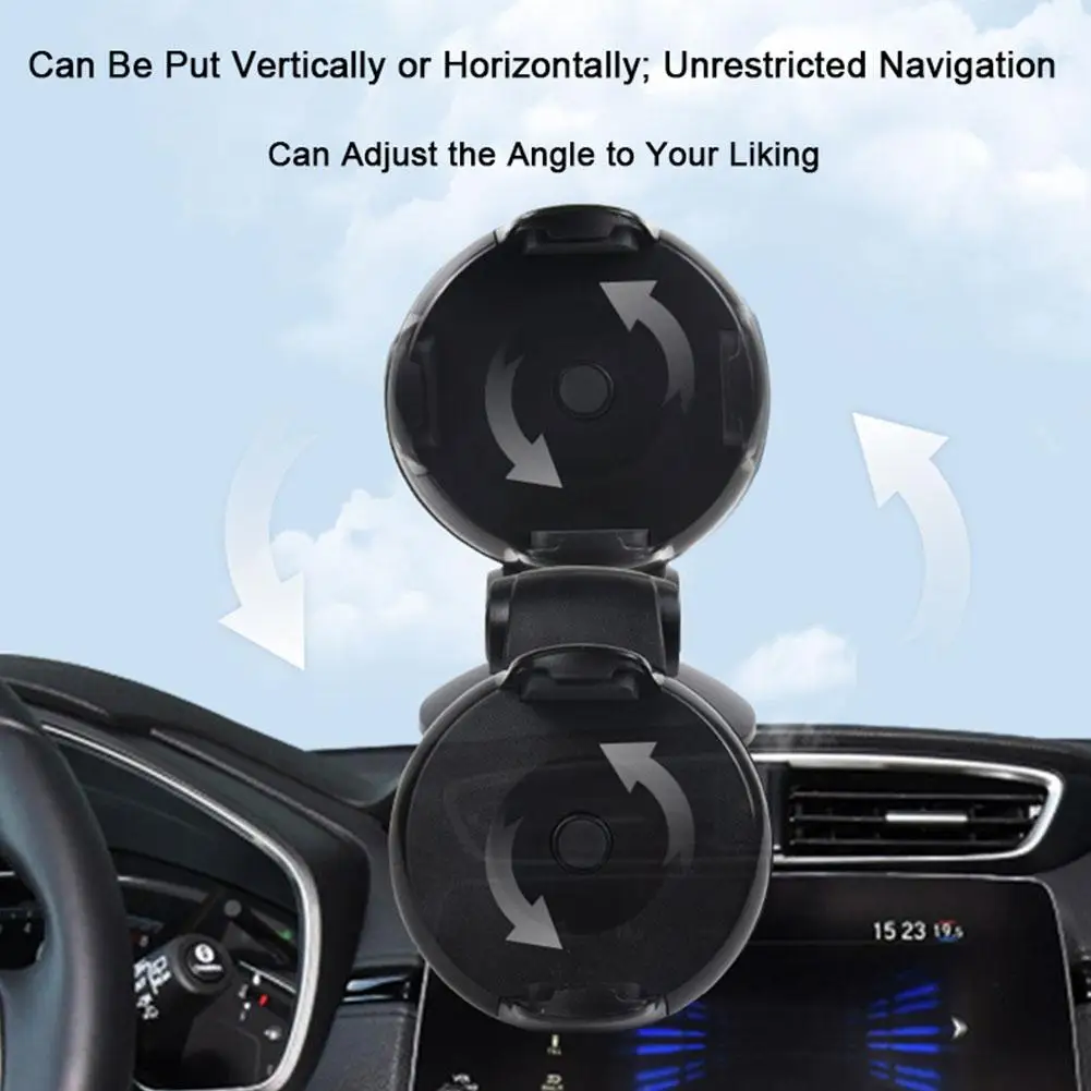 Universal Car phone holder Expandable Braccket  360 Rotation Suction Cup Cell Car Dashboard Navigation Mount